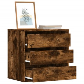 Corner chest of drawers in smoked oak engineered wood, 60x41x58 cm. by , Drawers - Ref: Foro24-852847, Price: 91,99 €, Discou...