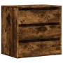 Corner chest of drawers in smoked oak engineered wood, 60x41x58 cm. by , Drawers - Ref: Foro24-852847, Price: 90,83 €, Discou...