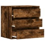 Corner chest of drawers in smoked oak engineered wood, 60x41x58 cm. by , Drawers - Ref: Foro24-852847, Price: 90,83 €, Discou...