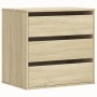 Corner chest of drawers made of engineered wood in Sonoma oak, measuring 60x41x58 cm. by , Drawers - Ref: Foro24-852845, Pric...