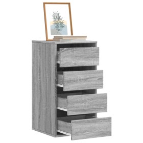 Corner chest of drawers in gray Sonoma engineered wood 40x41x76 cm by , Drawers - Ref: Foro24-852866, Price: 92,79 €, Discoun...