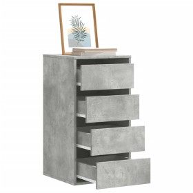 Engineered wood corner chest of drawers in gray concrete, 40x41x76 cm. by , Drawers - Ref: Foro24-852864, Price: 90,15 €, Dis...