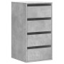 Engineered wood corner chest of drawers in gray concrete, 40x41x76 cm. by , Drawers - Ref: Foro24-852864, Price: 90,02 €, Dis...