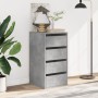 Engineered wood corner chest of drawers in gray concrete, 40x41x76 cm. by , Drawers - Ref: Foro24-852864, Price: 90,02 €, Dis...