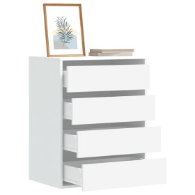 White engineered wood corner chest of drawers 60x41x76 cm by , Drawers - Ref: Foro24-852870, Price: 111,51 €, Discount: %