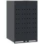 Shed for 4 anthracite steel trash cans 276x79x117 cm by , Waste container supports - Ref: Foro24-3279984, Price: 849,58 €, Di...