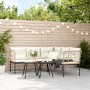 Gartensofa mit schwarzen Kissen aus Stahl und Textilene von , Gartensets - Ref: Foro24-3283743, Preis: 390,75 €, Rabatt: %