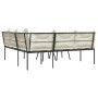 Gartensofa mit schwarzen Kissen aus Stahl und Textilene von , Gartensets - Ref: Foro24-3283743, Preis: 390,75 €, Rabatt: %