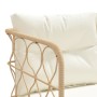 Gartensofa mit schwarzen Kissen aus Stahl und Textilene von , Gartensets - Ref: Foro24-3283743, Preis: 390,75 €, Rabatt: %