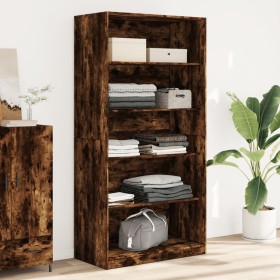 Plywood wardrobe in smoked oak color, 100x50x200 cm by , Wardrobes - Ref: Foro24-3307733, Price: 201,99 €, Discount: %