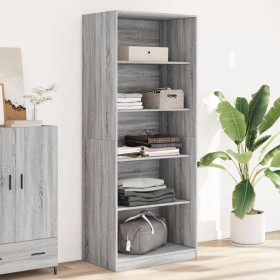 Armario de madera de ingeniería gris Sonoma 80x50x200 cm de , Armarios roperos - Ref: Foro24-3307725, Precio: 179,99 €, Descu...