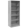 Armario de madera de ingeniería gris Sonoma 80x50x200 cm de , Armarios roperos - Ref: Foro24-3307725, Precio: 179,69 €, Descu...