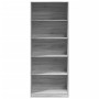 Armario de madera de ingeniería gris Sonoma 80x50x200 cm de , Armarios roperos - Ref: Foro24-3307725, Precio: 179,69 €, Descu...