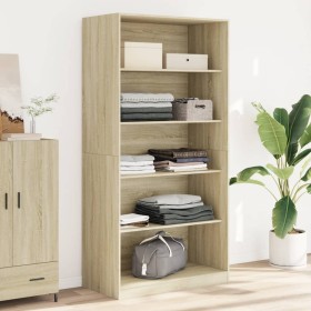 Plywood oak Sonoma color wardrobe 100x50x200 cm by , Wardrobes - Ref: Foro24-3307731, Price: 201,99 €, Discount: %