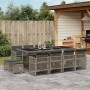 Garten-Essgruppe mit 13-teiligen Kissen aus grauem synthetischem Rattan. von , Gartensets - Ref: Foro24-3210800, Preis: 767,0...