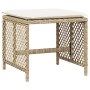 Set comedor de jardín 11 pzas con cojines ratán sintético beige de , Conjuntos de jardín - Ref: Foro24-3210790, Precio: 533,3...