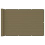 Toldo para balcón HDPE gris taupe 120x400 cm de vidaXL, Sombrillas - Ref: Foro24-310965, Precio: 24,20 €, Descuento: %