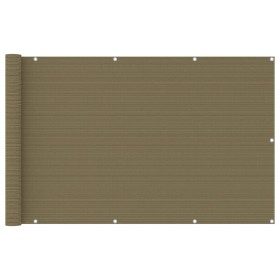 Toldo para balcón HDPE gris taupe 120x400 cm de vidaXL, Sombrillas - Ref: Foro24-310965, Precio: 24,20 €, Descuento: %