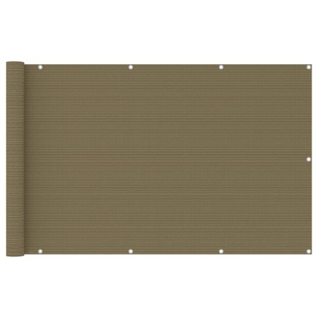 Toldo para balcón HDPE gris taupe 120x400 cm de vidaXL, Sombrillas - Ref: Foro24-310965, Precio: 24,20 €, Descuento: %