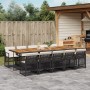 11-piece garden dining set with black synthetic rattan cushions by , Garden sets - Ref: Foro24-3210759, Price: 872,99 €, Disc...