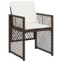 Garden furniture set 13 pieces and brown synthetic rattan cushions by , Garden sets - Ref: Foro24-3210765, Price: 943,72 €, D...