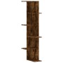 Corner wall shelf in smoked oak wood 36.5x36.5x140 cm by , Shelves and shelves - Ref: Foro24-852631, Price: 54,57 €, Discount: %