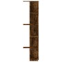 Corner wall shelf in smoked oak wood 36.5x36.5x140 cm by , Shelves and shelves - Ref: Foro24-852631, Price: 54,57 €, Discount: %