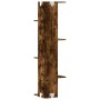 Corner wall shelf in smoked oak wood 36.5x36.5x140 cm by , Shelves and shelves - Ref: Foro24-852631, Price: 54,57 €, Discount: %