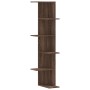 Corner wall shelf made of brown oak wood 36.5x36.5x140cm by , Shelves and shelves - Ref: Foro24-852633, Price: 55,99 €, Disco...