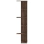 Corner wall shelf made of brown oak wood 36.5x36.5x140cm by , Shelves and shelves - Ref: Foro24-852633, Price: 56,07 €, Disco...