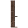 Corner wall shelf made of brown oak wood 36.5x36.5x140cm by , Shelves and shelves - Ref: Foro24-852633, Price: 56,07 €, Disco...