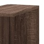 Corner wall shelf made of brown oak wood 36.5x36.5x140cm by , Shelves and shelves - Ref: Foro24-852633, Price: 56,07 €, Disco...