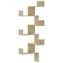 Corner wall shelf in Sonoma oak wood 45x45x147 cm by , Shelves and shelves - Ref: Foro24-852638, Price: 61,90 €, Discount: %