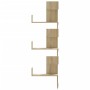 Corner wall shelf in Sonoma oak wood 45x45x147 cm by , Shelves and shelves - Ref: Foro24-852638, Price: 61,90 €, Discount: %