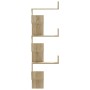 Corner wall shelf in Sonoma oak wood 45x45x147 cm by , Shelves and shelves - Ref: Foro24-852638, Price: 61,90 €, Discount: %