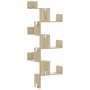 Corner wall shelf in Sonoma oak wood 45x45x147 cm by , Shelves and shelves - Ref: Foro24-852638, Price: 61,90 €, Discount: %