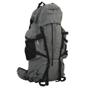 Mochila de senderismo tela oxford gris 60 l de , Mochilas - Ref: Foro24-4009961, Precio: 68,20 €, Descuento: %