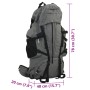 Mochila de senderismo tela oxford gris 80 l de , Mochilas - Ref: Foro24-4009968, Precio: 71,72 €, Descuento: %