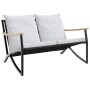 5-piece garden furniture set with black steel cushions by , Garden sets - Ref: Foro24-3283638, Price: 613,68 €, Discount: %