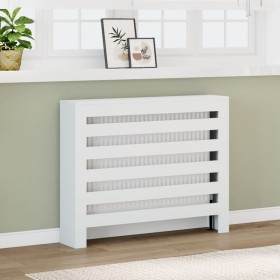 Engineered wood radiator cover in white, 104x20x82 cm. by , Accessories for heating radiators - Ref: Foro24-852690, Price: 69...