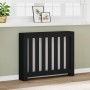 Engineered wood radiator cover in black, 104x20x82 cm by , Accessories for heating radiators - Ref: Foro24-852736, Price: 64,...