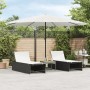 Garden umbrella with white steel pole 388x388x248 cm by , Umbrellas - Ref: Foro24-4005116, Price: 133,99 €, Discount: %