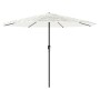 Garden umbrella with white steel pole 388x388x248 cm by , Umbrellas - Ref: Foro24-4005116, Price: 133,34 €, Discount: %