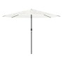 Garden umbrella with white steel pole 388x388x248 cm by , Umbrellas - Ref: Foro24-4005116, Price: 133,34 €, Discount: %