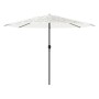 Garden umbrella with white steel pole 388x388x248 cm by , Umbrellas - Ref: Foro24-4005116, Price: 133,34 €, Discount: %