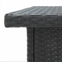 Garden table and high stools 5 pieces with black PE rattan cushions by , Garden sets - Ref: Foro24-3261503, Price: 464,18 €, ...