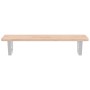 Wall-mounted steel and solid oak wood sink shelf by , bathroom vanities - Ref: Foro24-3302330, Price: 73,99 €, Discount: %