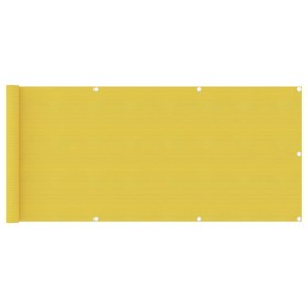 Toldo para balcón HDPE amarillo 75x500 cm de vidaXL, Sombrillas - Ref: Foro24-310994, Precio: 11,14 €, Descuento: %