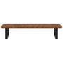 Wall-mounted steel and solid oak wood sink shelf by , bathroom vanities - Ref: Foro24-3302345, Price: 75,07 €, Discount: %