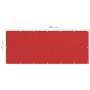 Toldo para balcón HDPE rojo 120x300 cm de vidaXL, Sombrillas - Ref: Foro24-311012, Precio: 13,99 €, Descuento: %